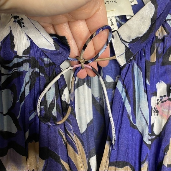 MUNTHE Hilda ruffled floral-print satin silk blend wrap dress - Picture 5 of 13